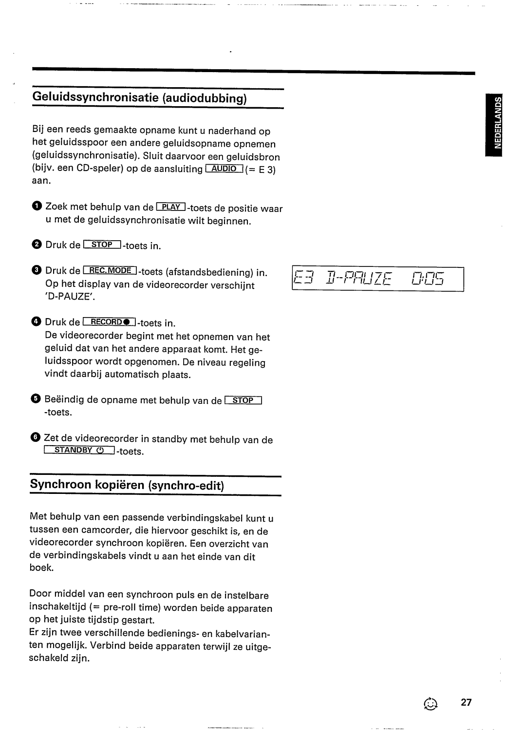 Philips VR447 manual 