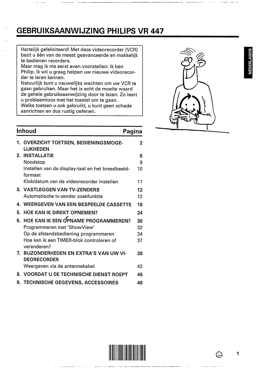 Philips VR447 manual 