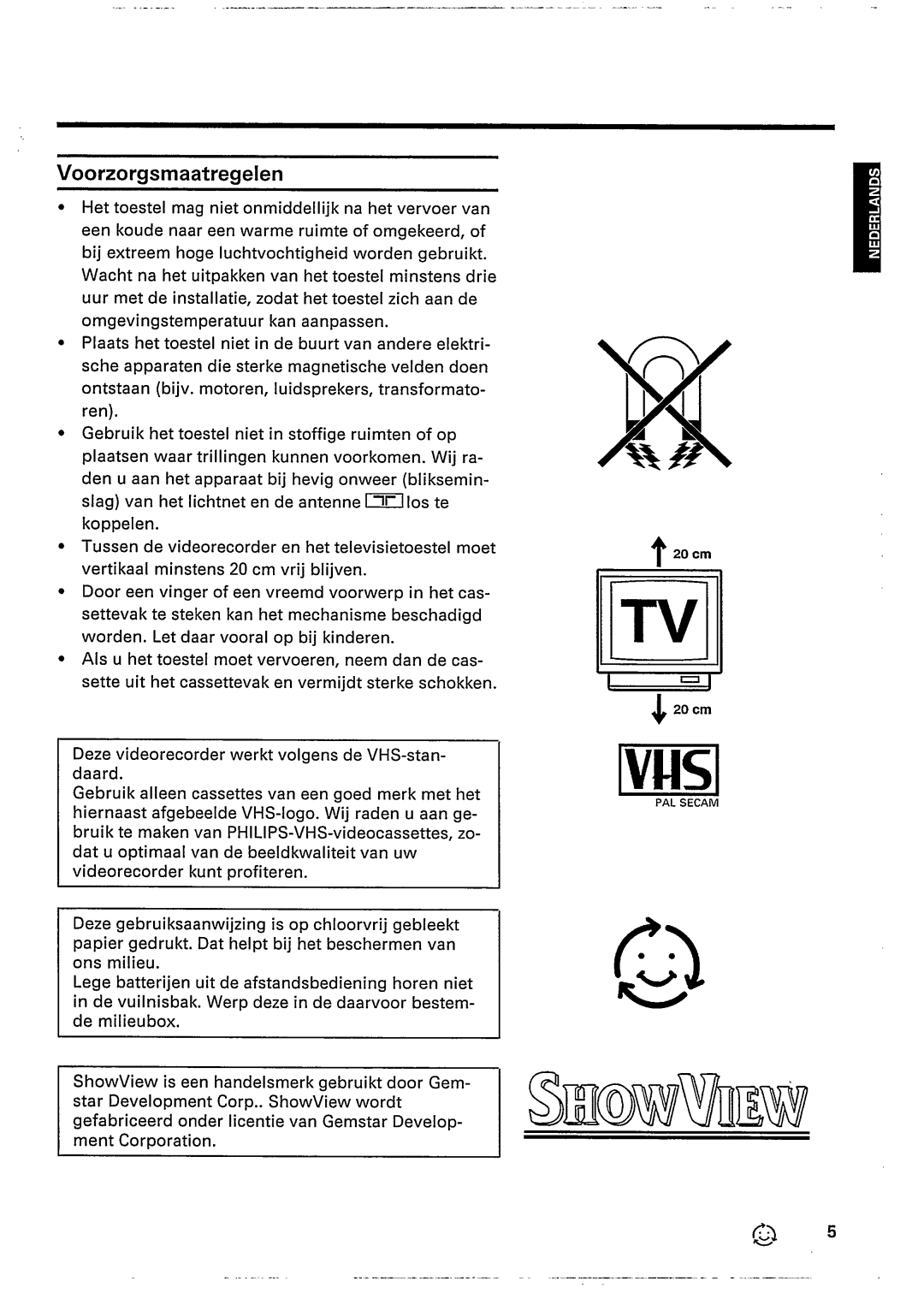 Philips VR447 manual 