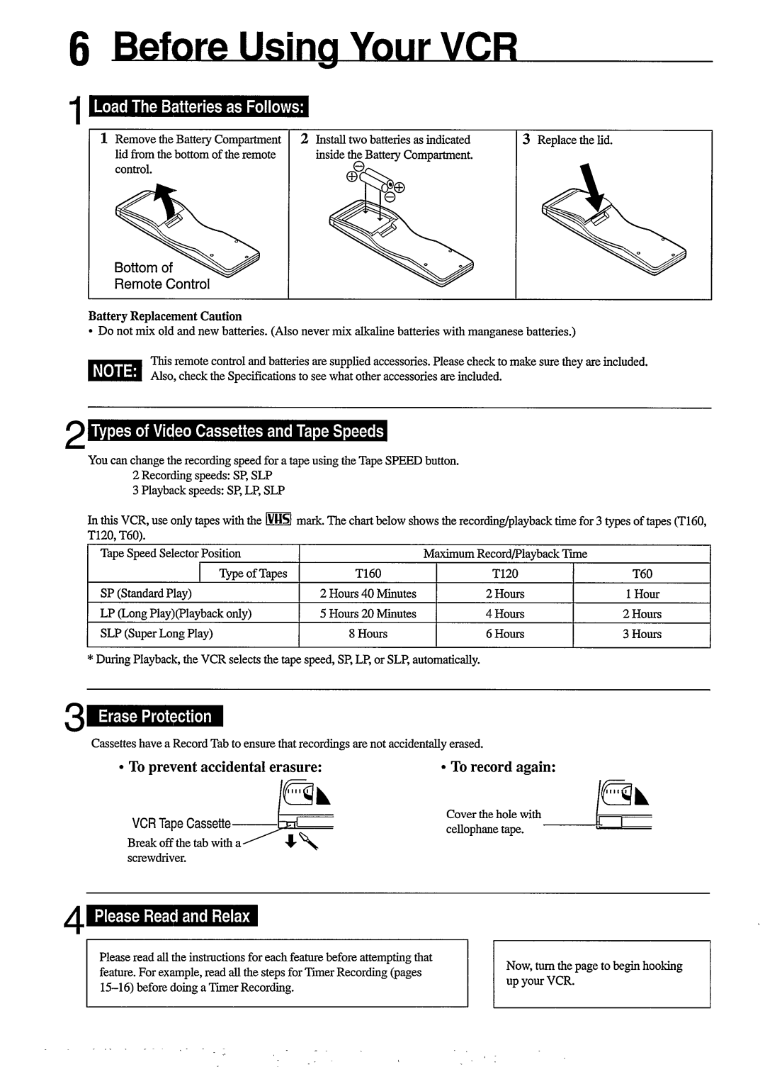 Philips VR453, VR450 manual 