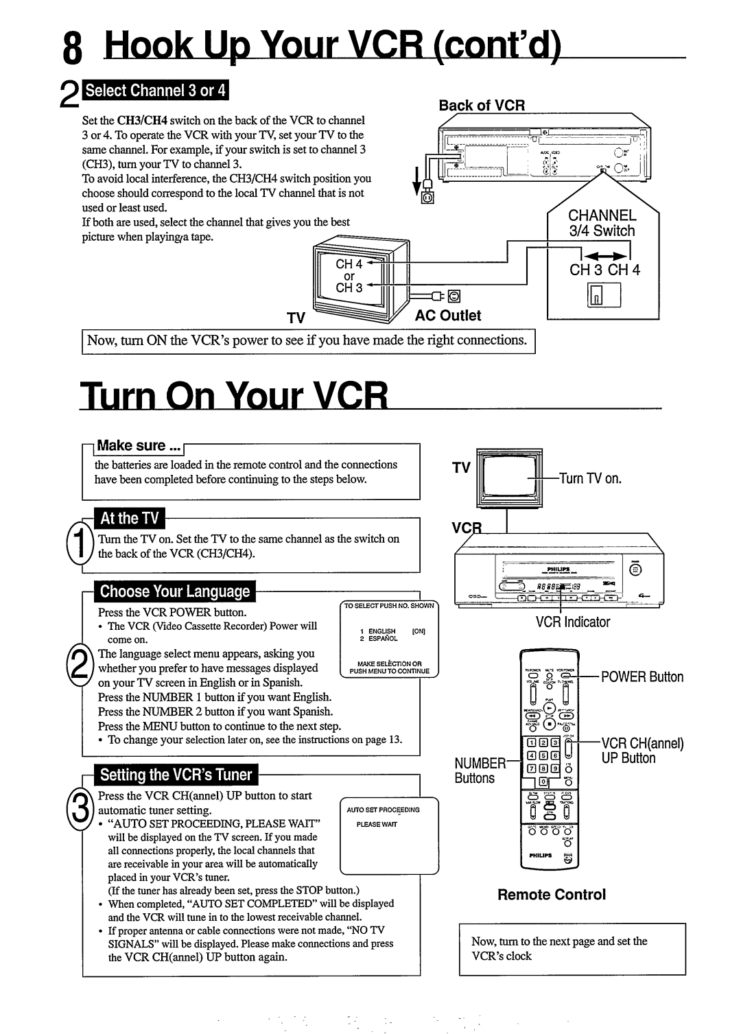 Philips VR453, VR450 manual 