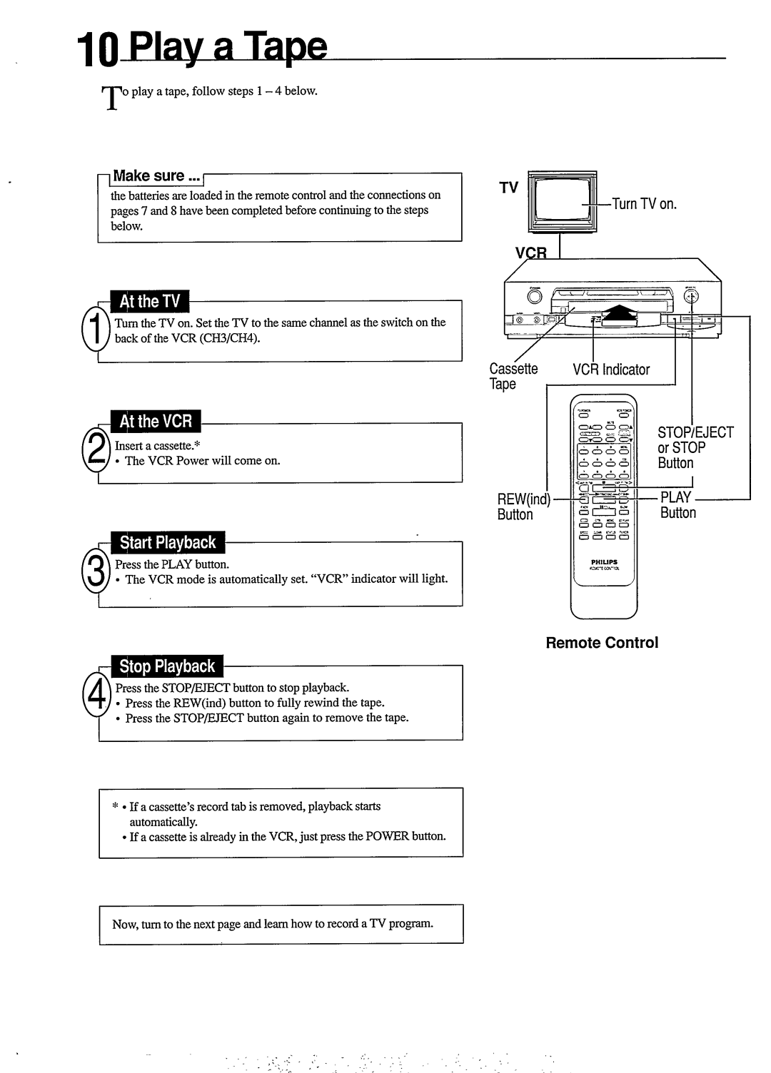 Philips VR454 manual 