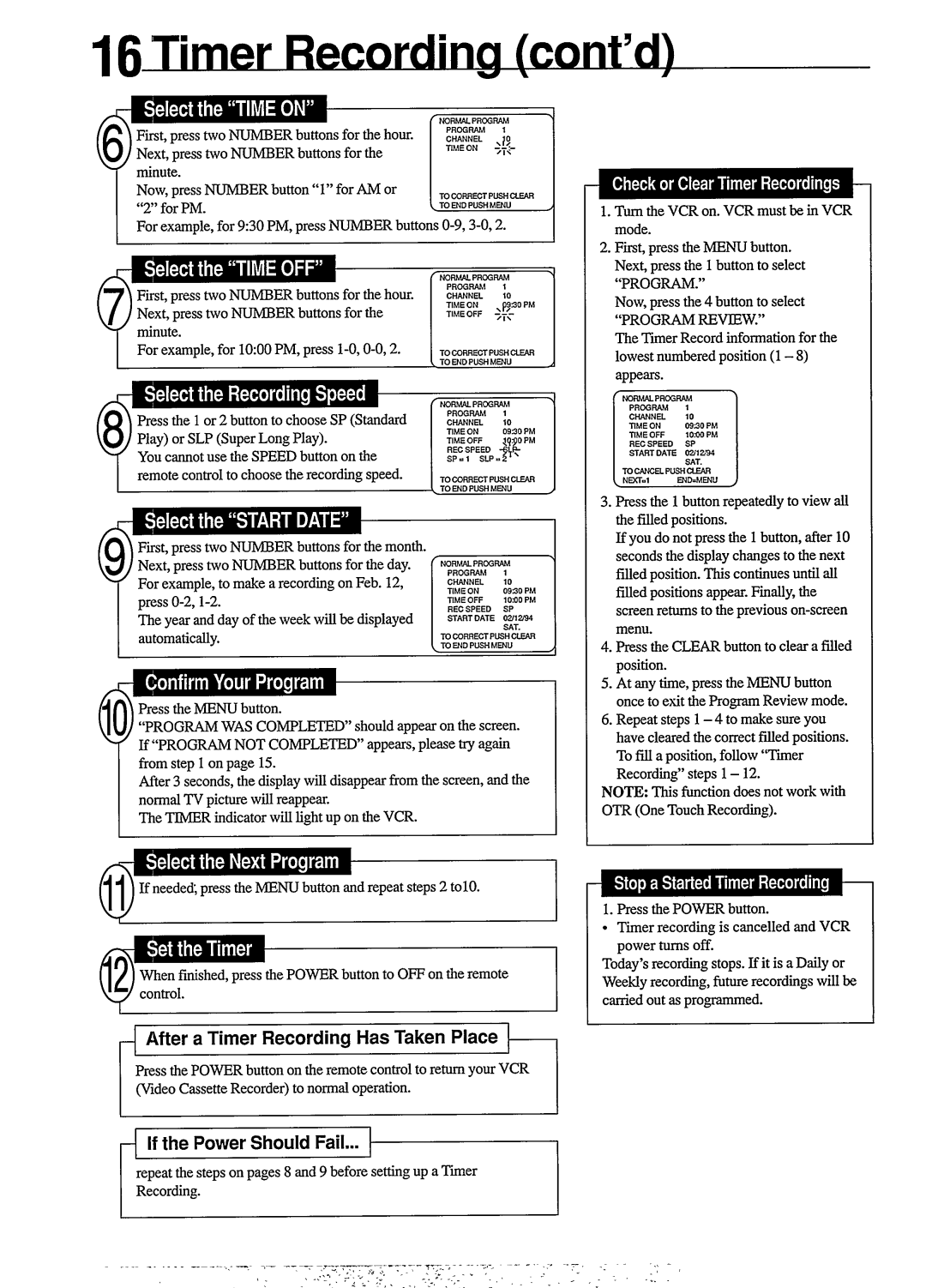 Philips VR454 manual 