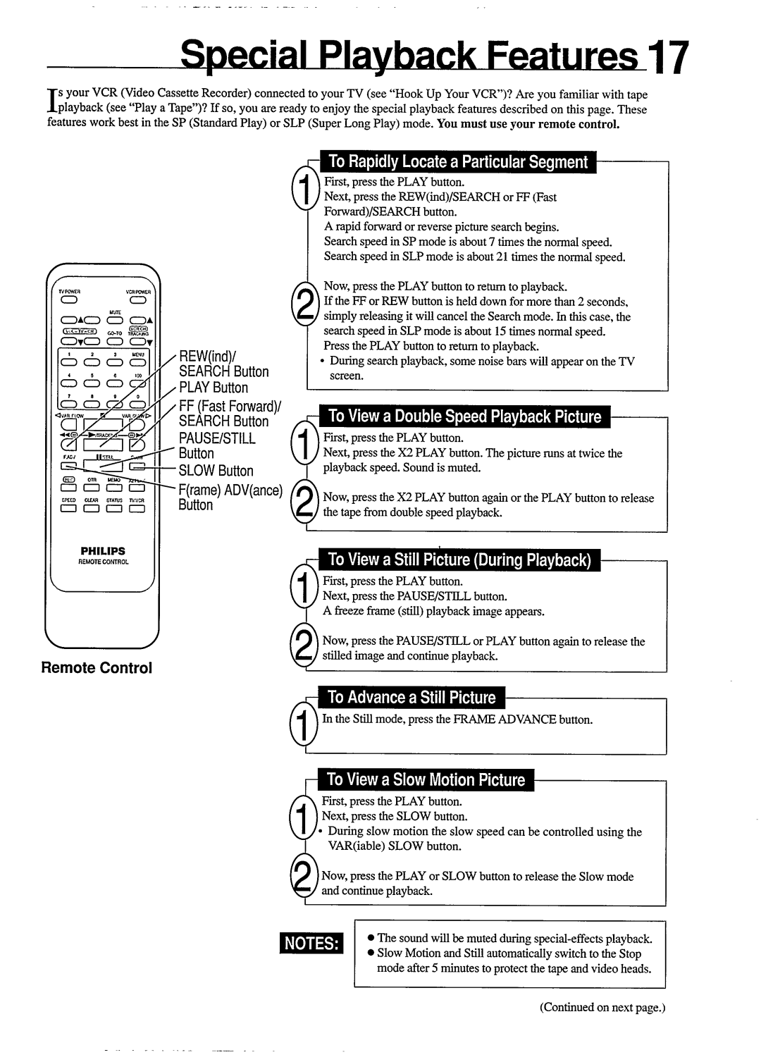 Philips VR454 manual 