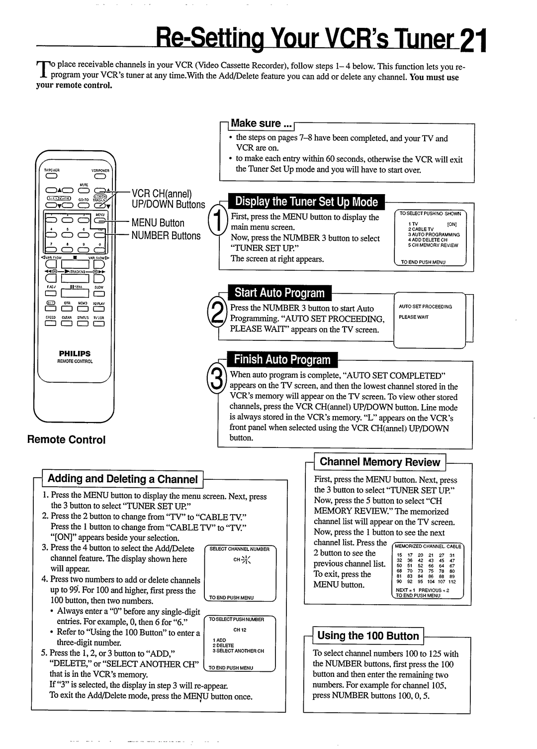 Philips VR454 manual 