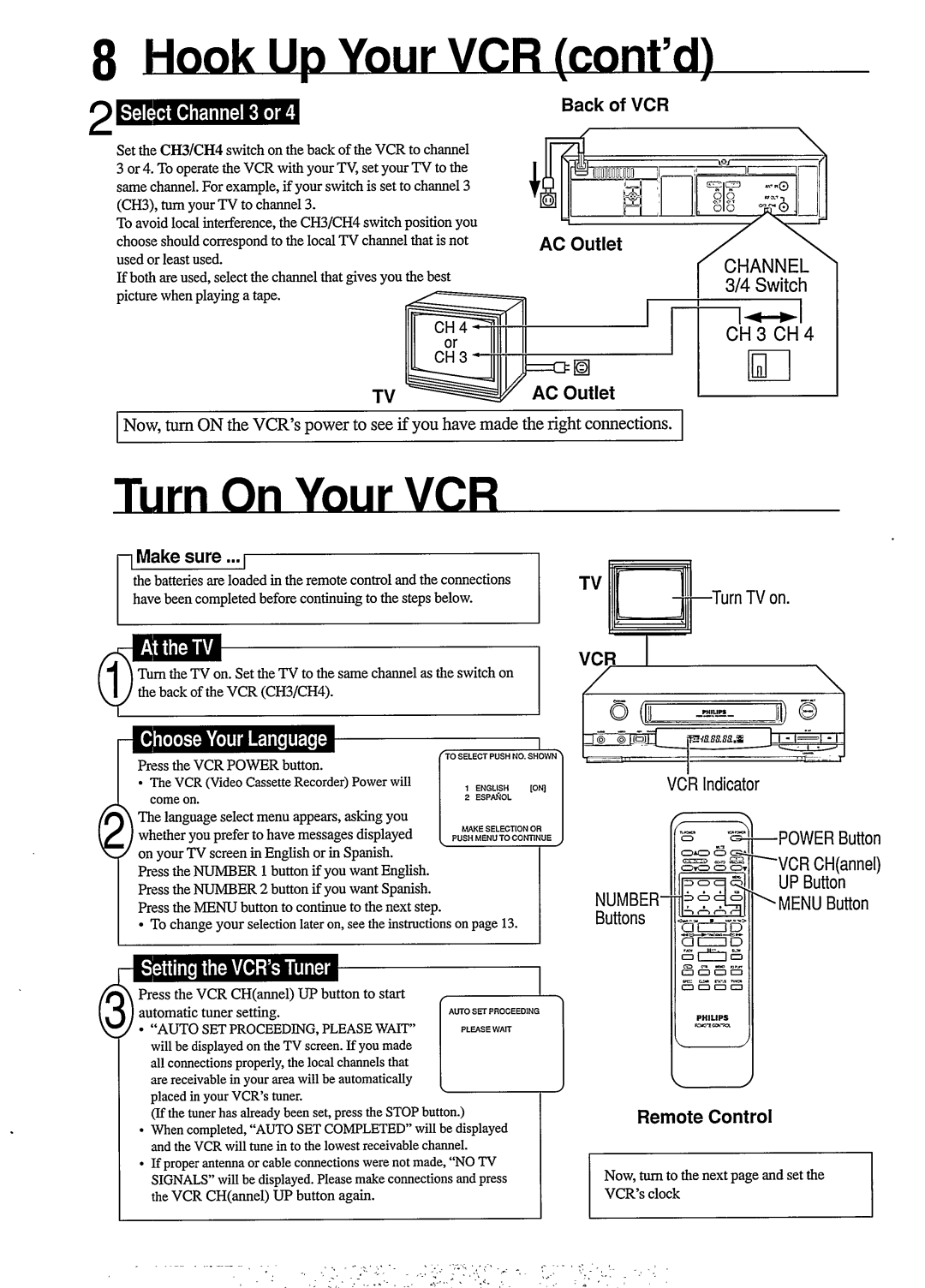 Philips VR454 manual 