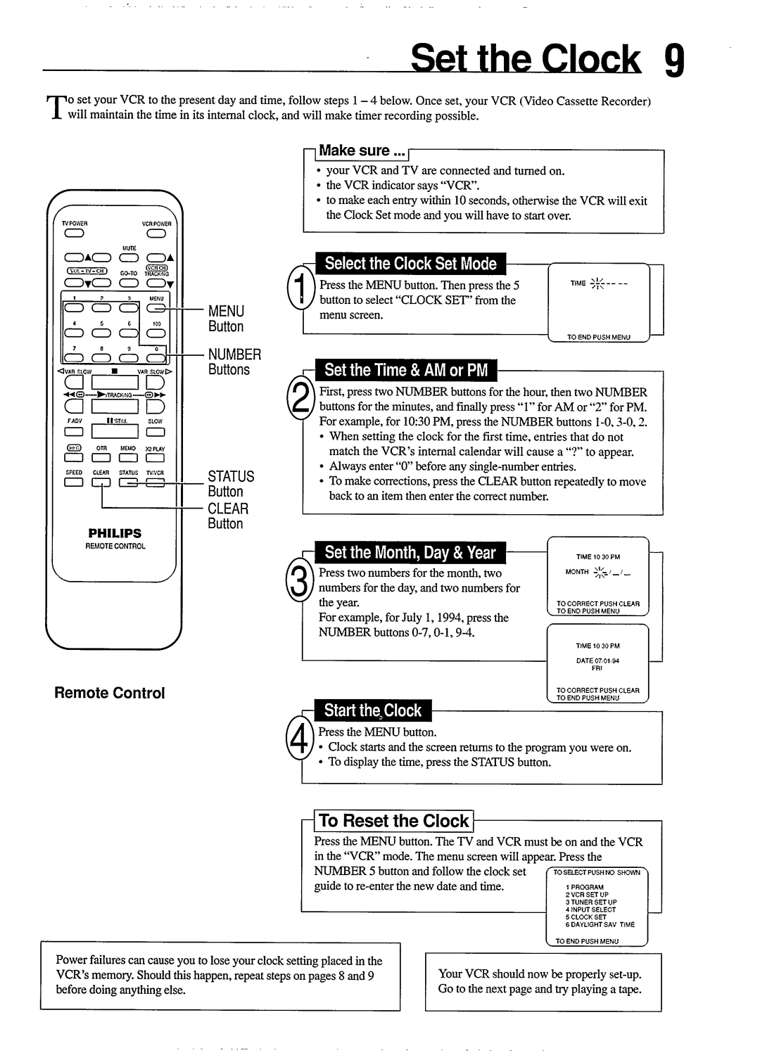 Philips VR454 manual 