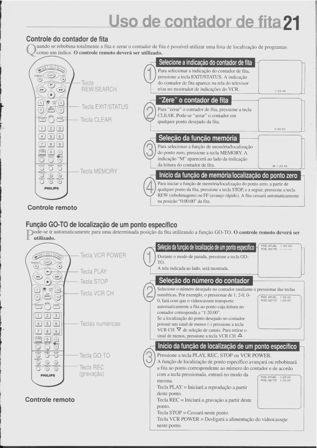 Philips VR456 manual 