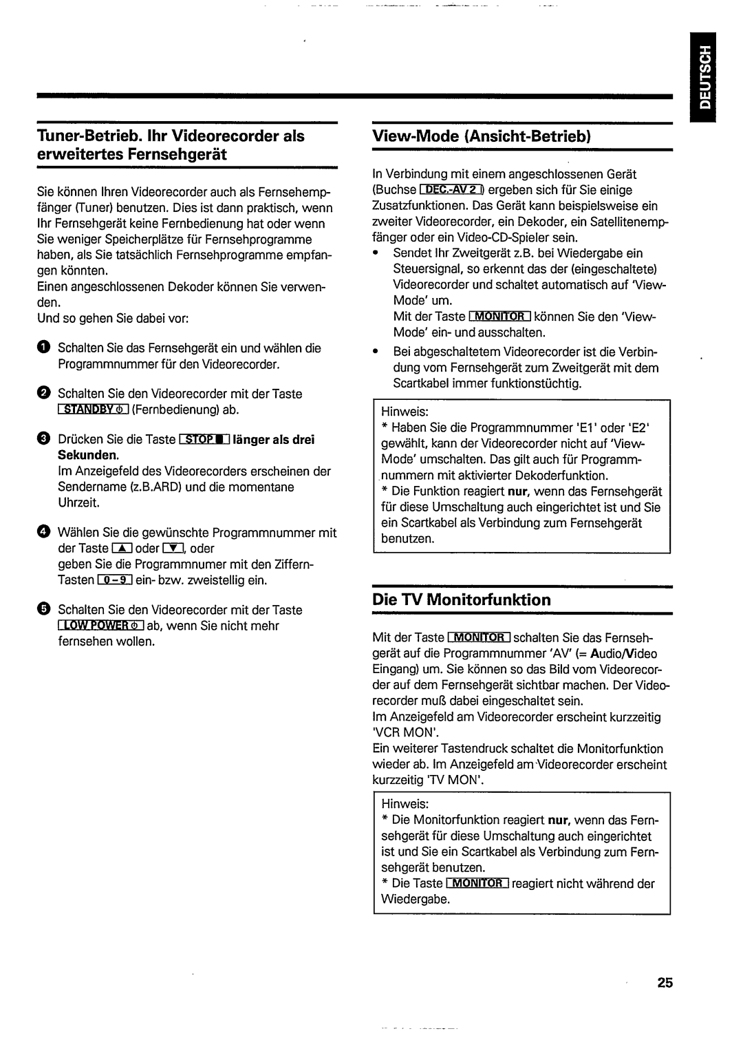 Philips VR466 manual 