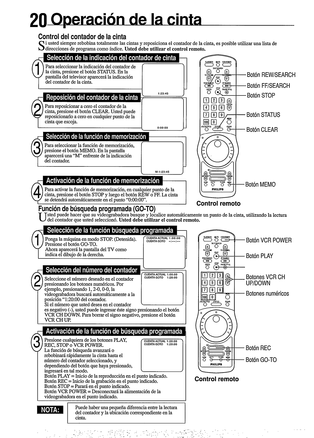 Philips VR477 manual 