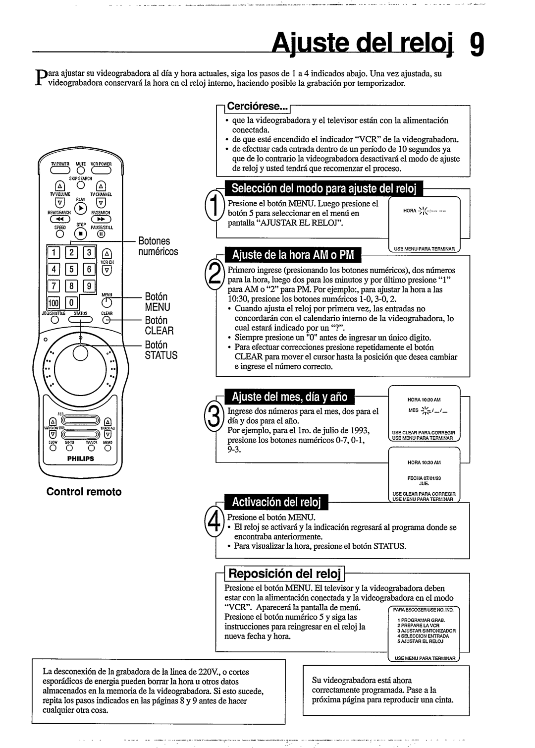 Philips VR477 manual 