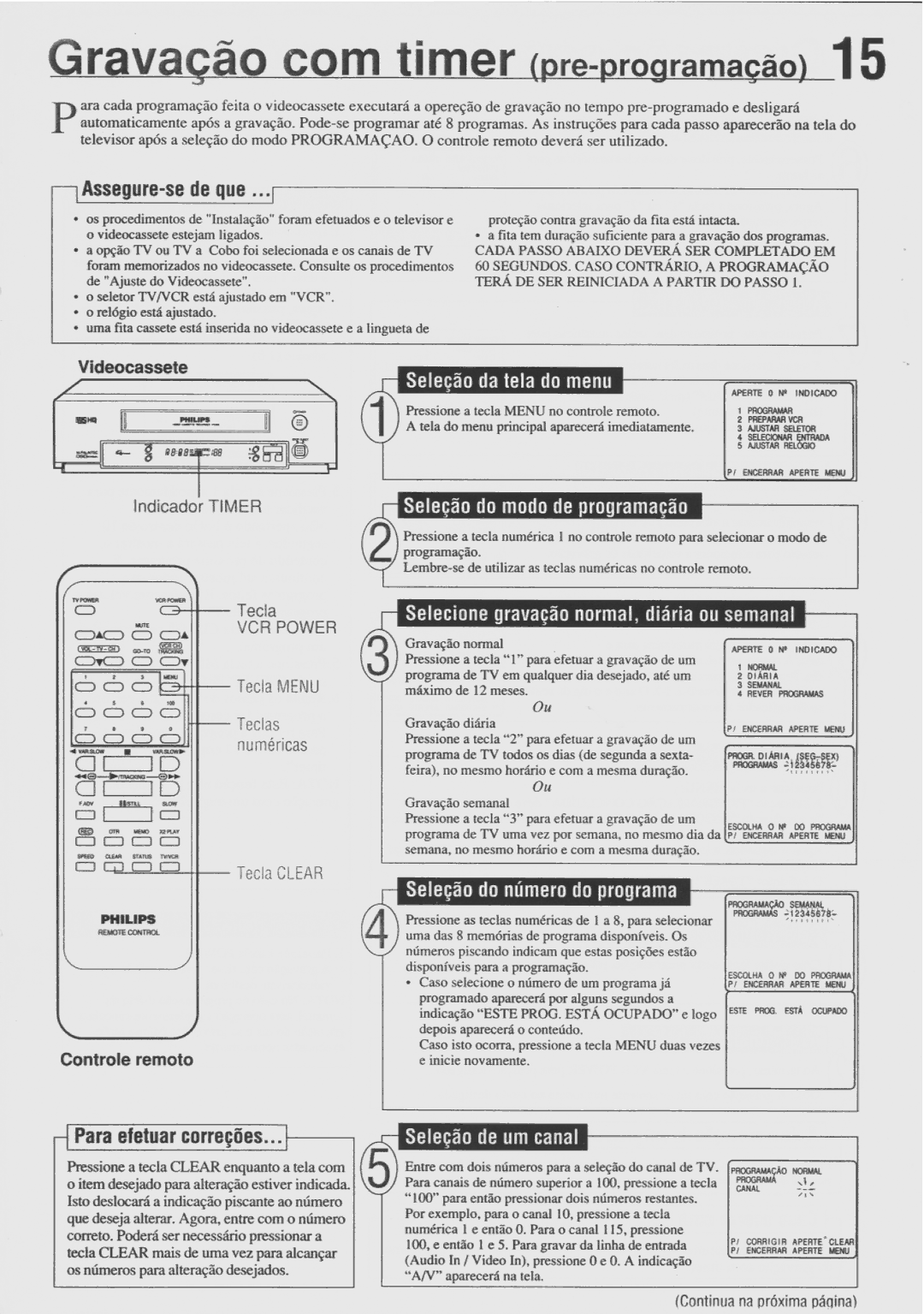 Philips VR478 manual 