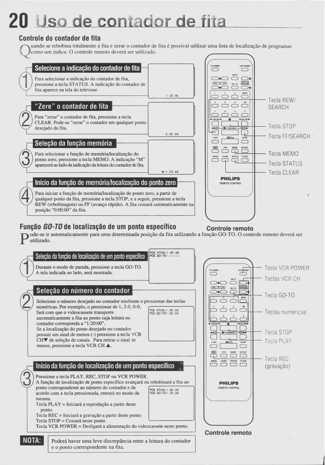 Philips VR478 manual 