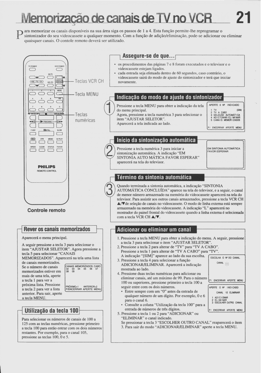 Philips VR478 manual 