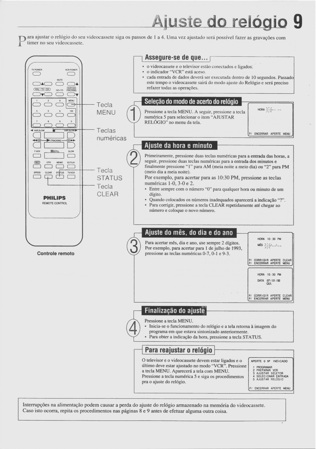 Philips VR478 manual 