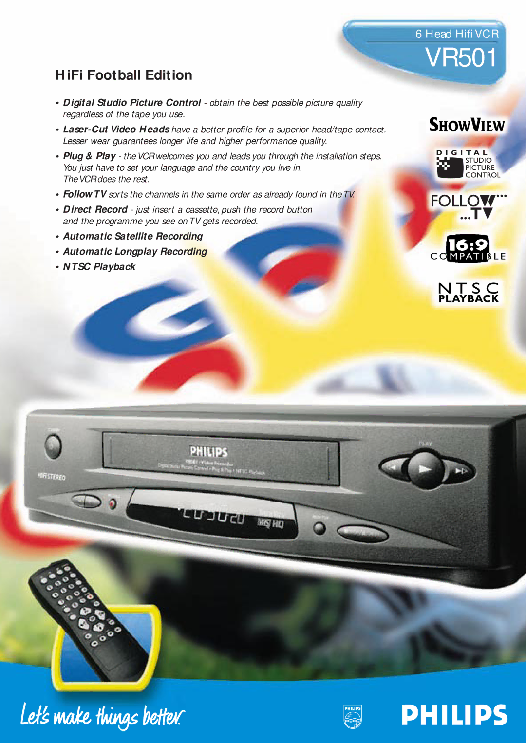 Philips VR501 manual 