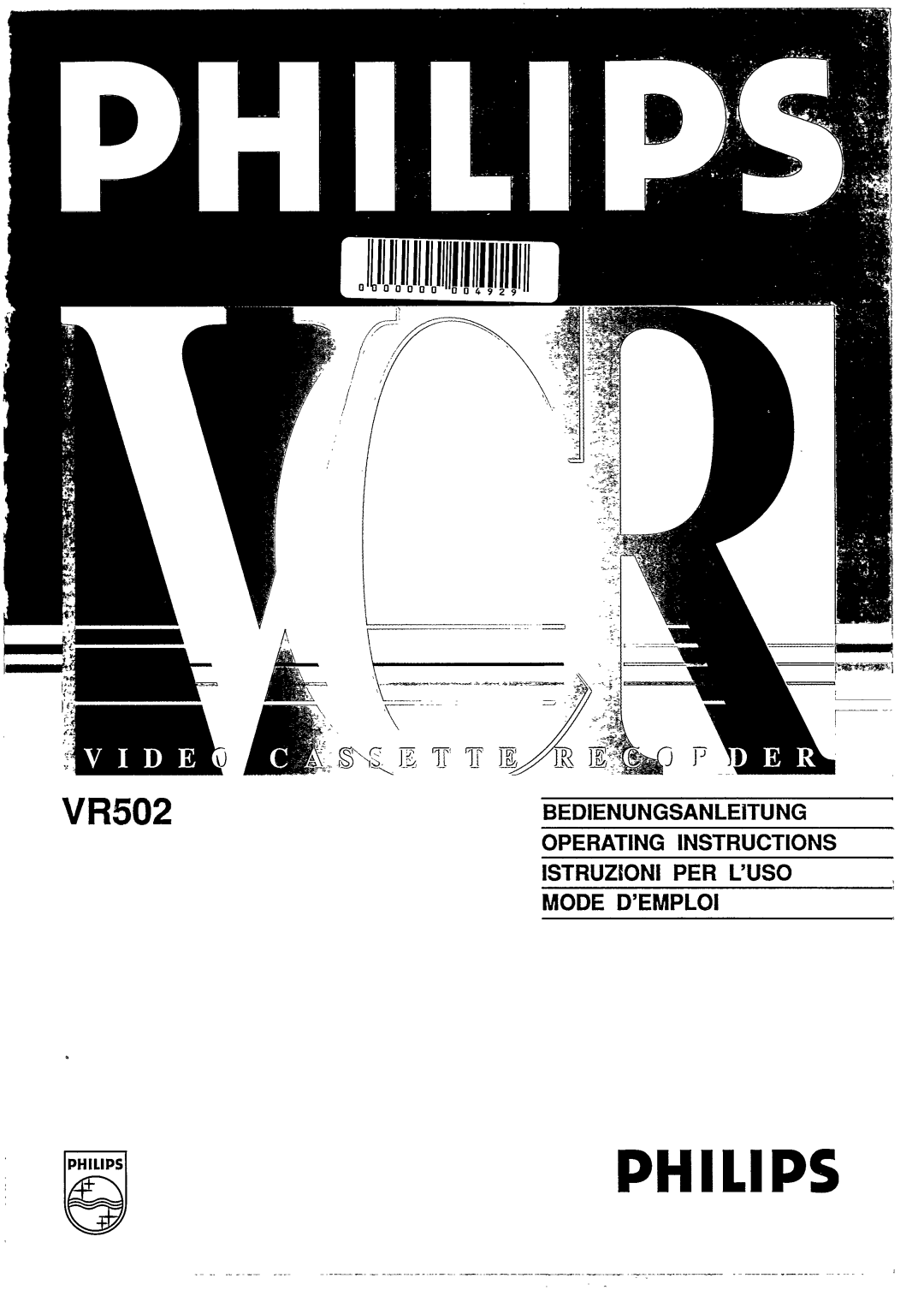 Philips VR502 manual 