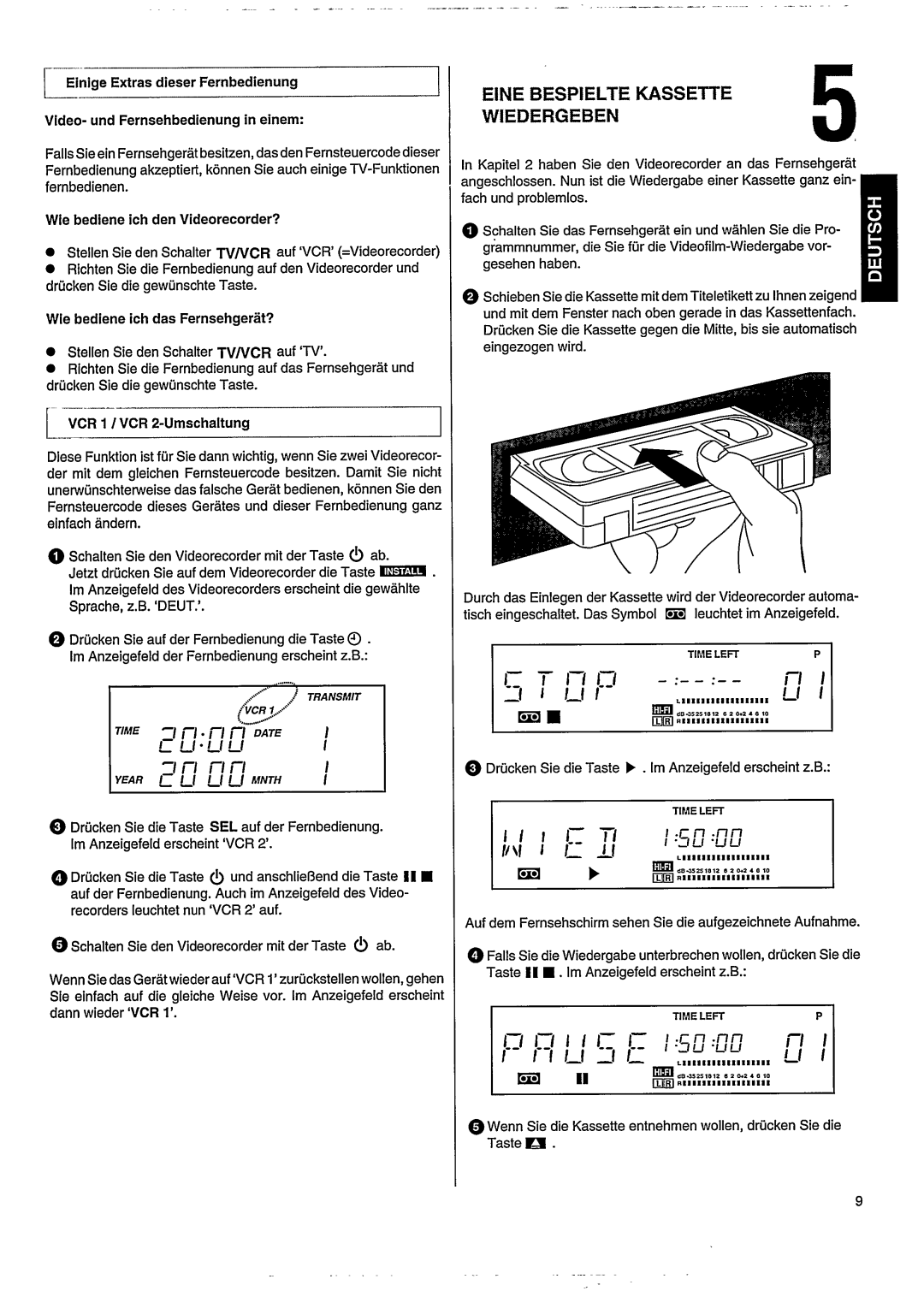 Philips VR502 manual 