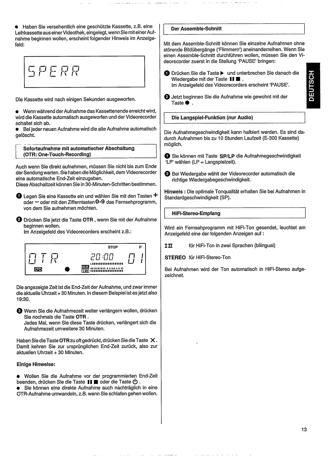 Philips VR502 manual 