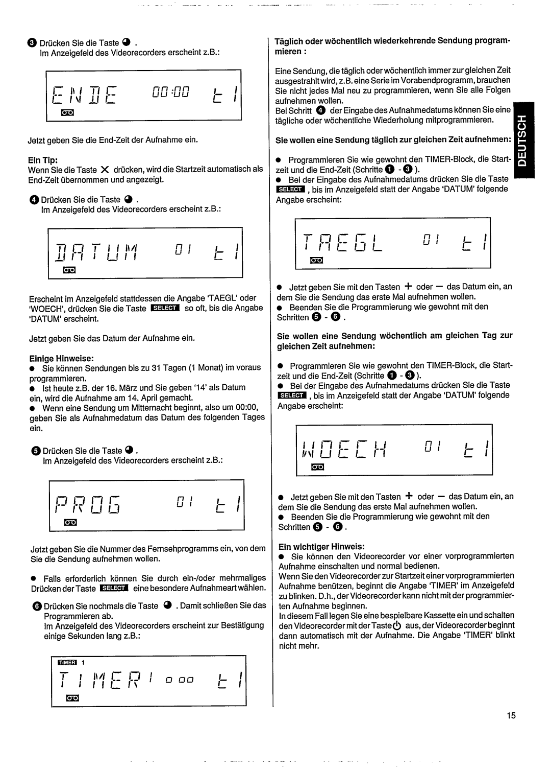 Philips VR502 manual 