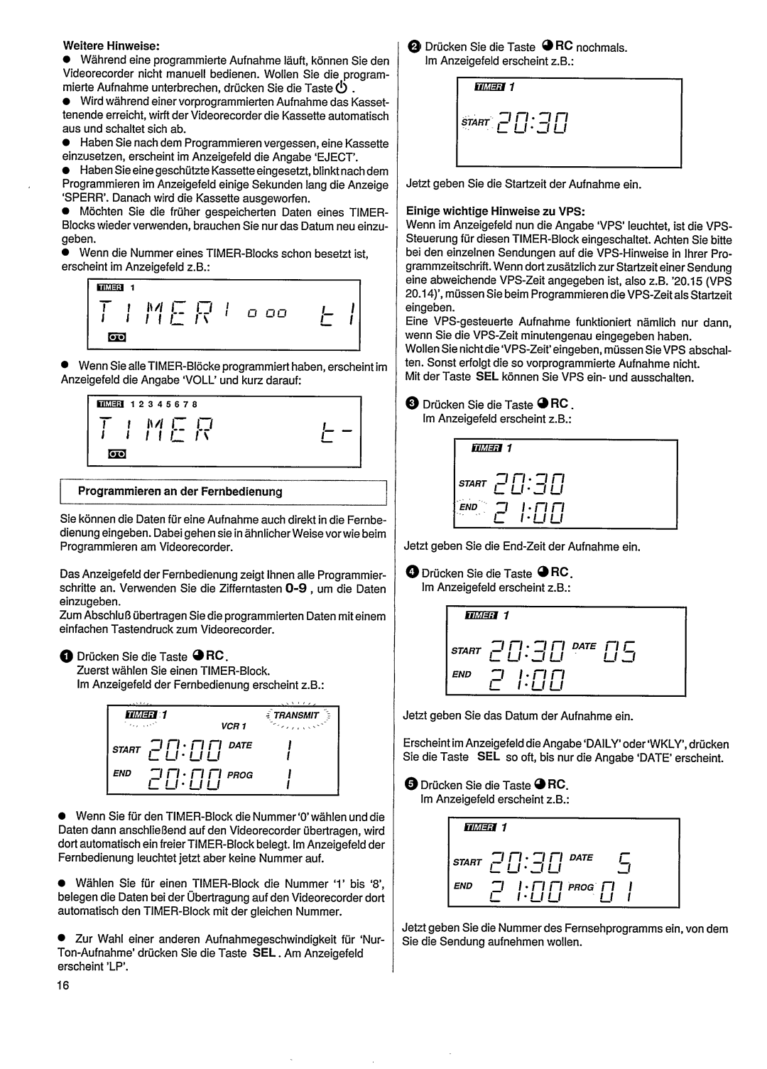 Philips VR502 manual 