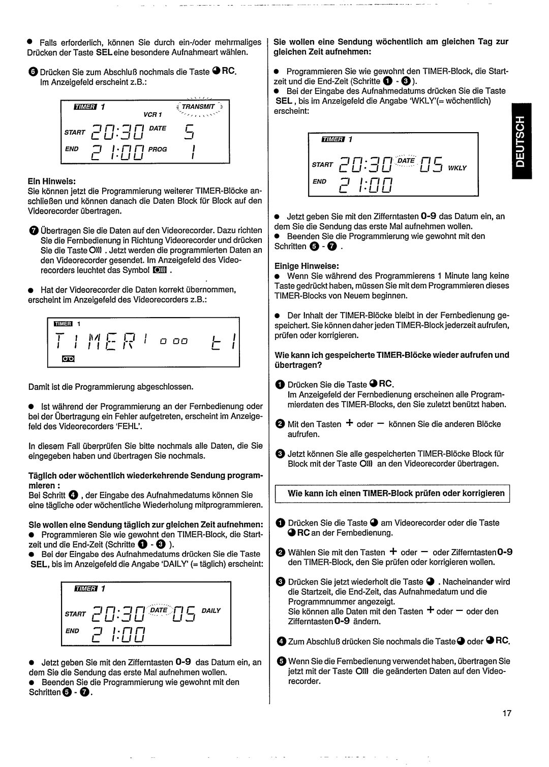 Philips VR502 manual 