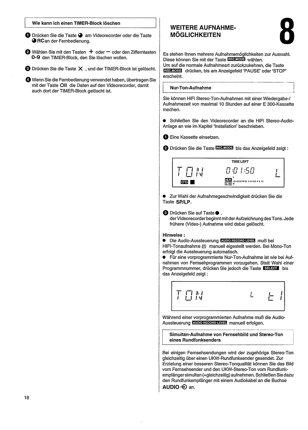 Philips VR502 manual 