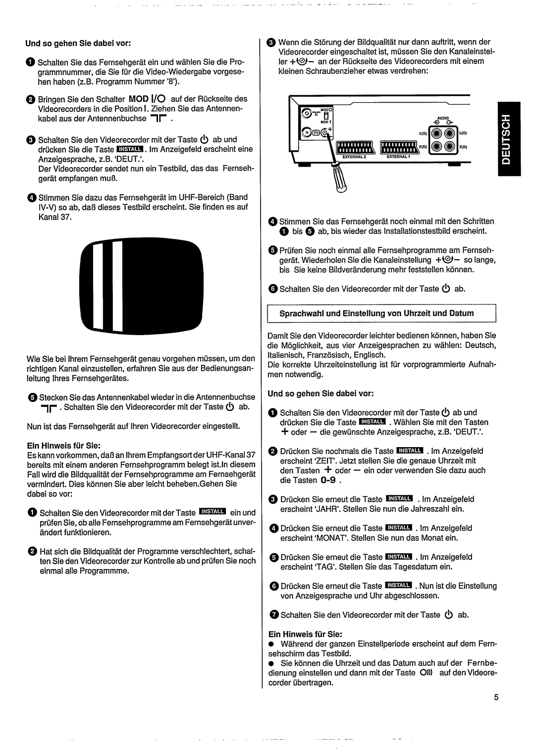 Philips VR502 manual 