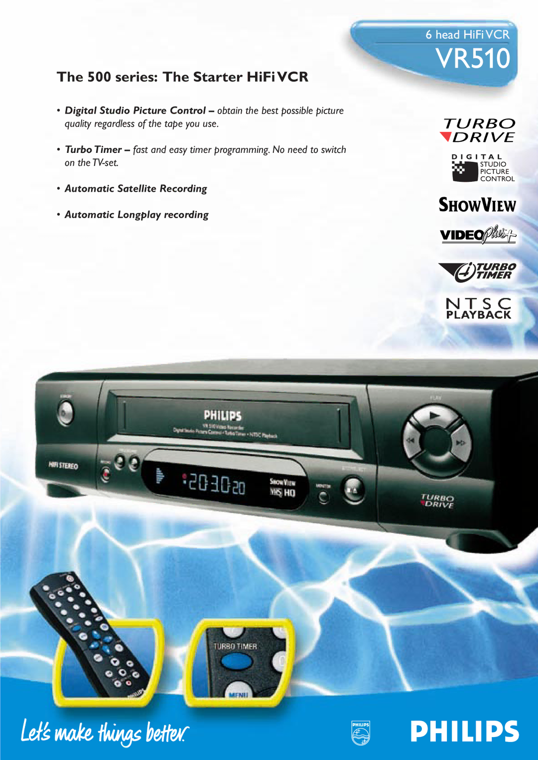 Philips VR510 manual 