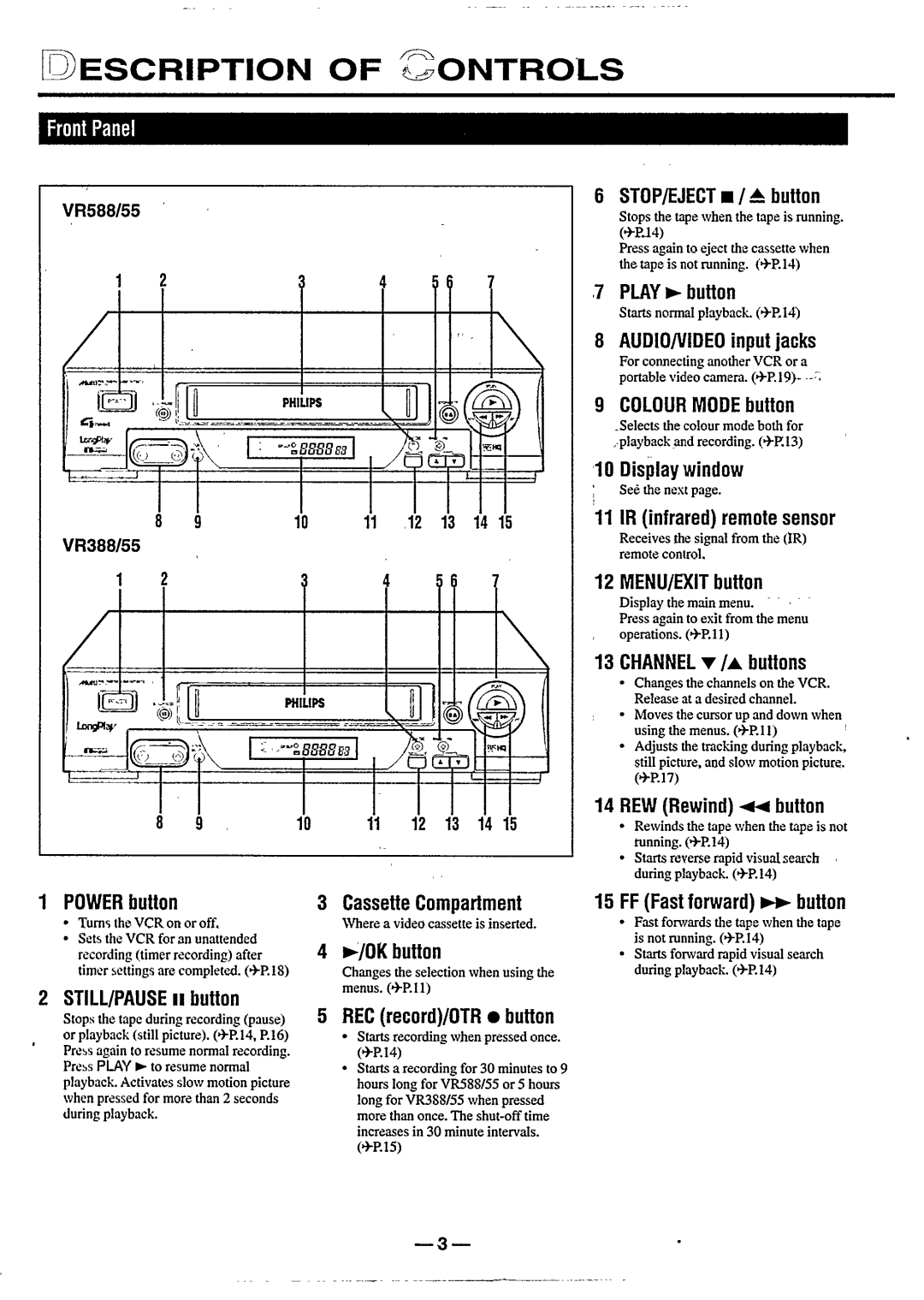 Philips vr555 manual 