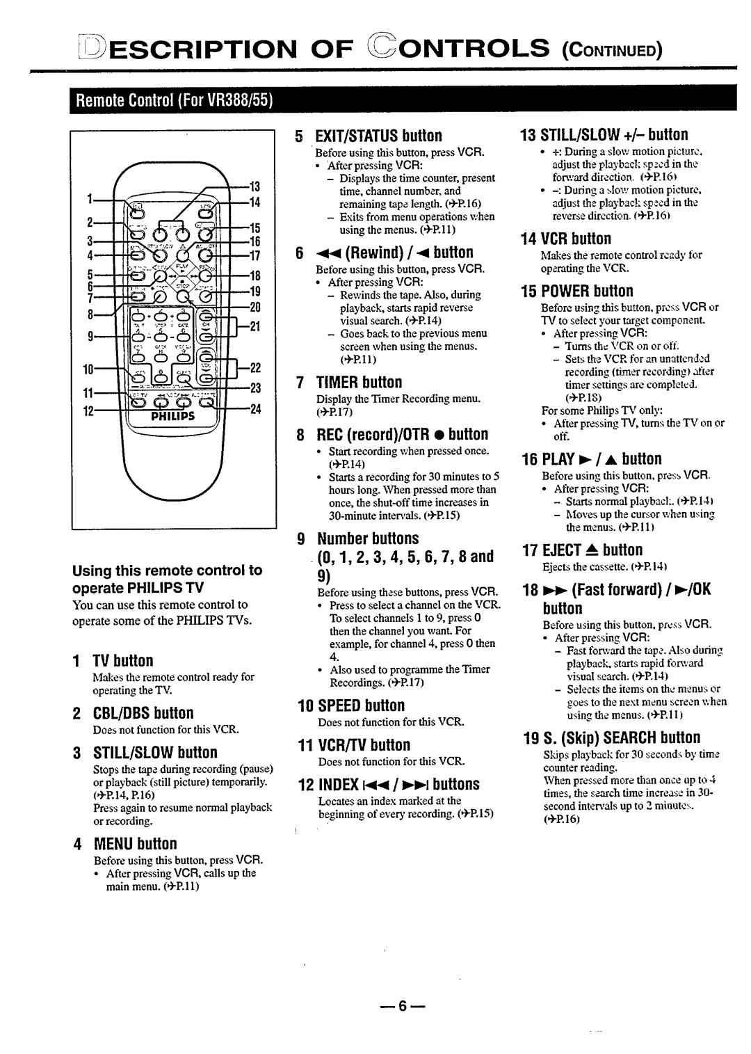 Philips vr555 manual 