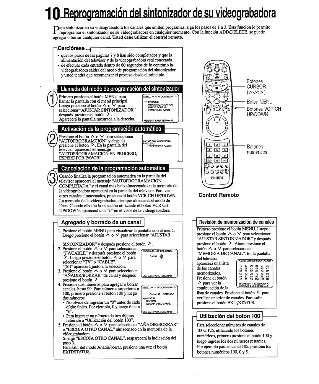 Philips VR556 manual 