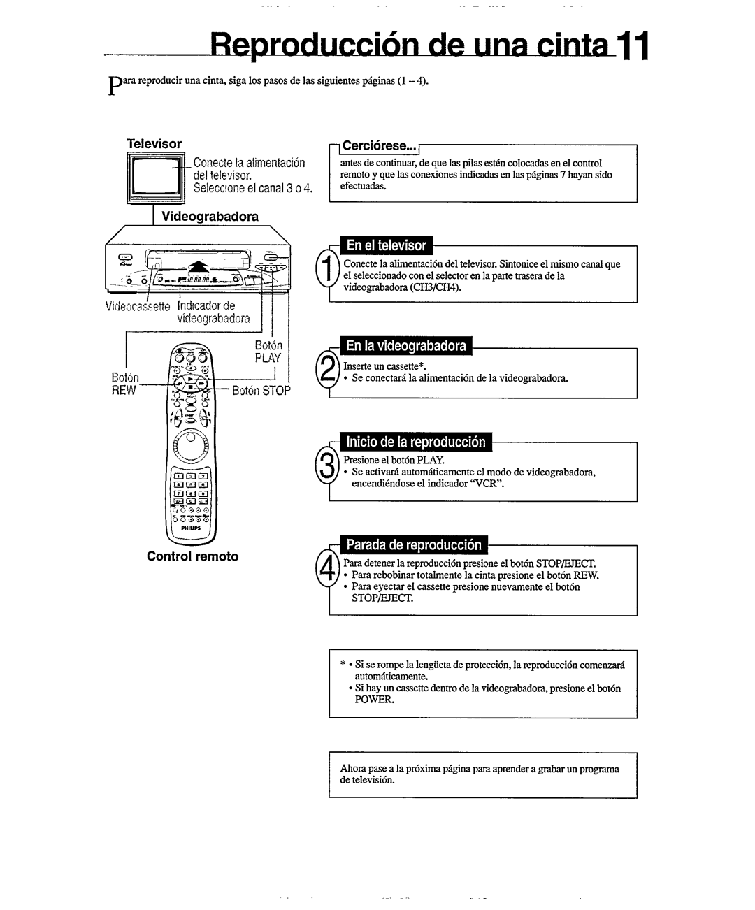 Philips VR556 manual 