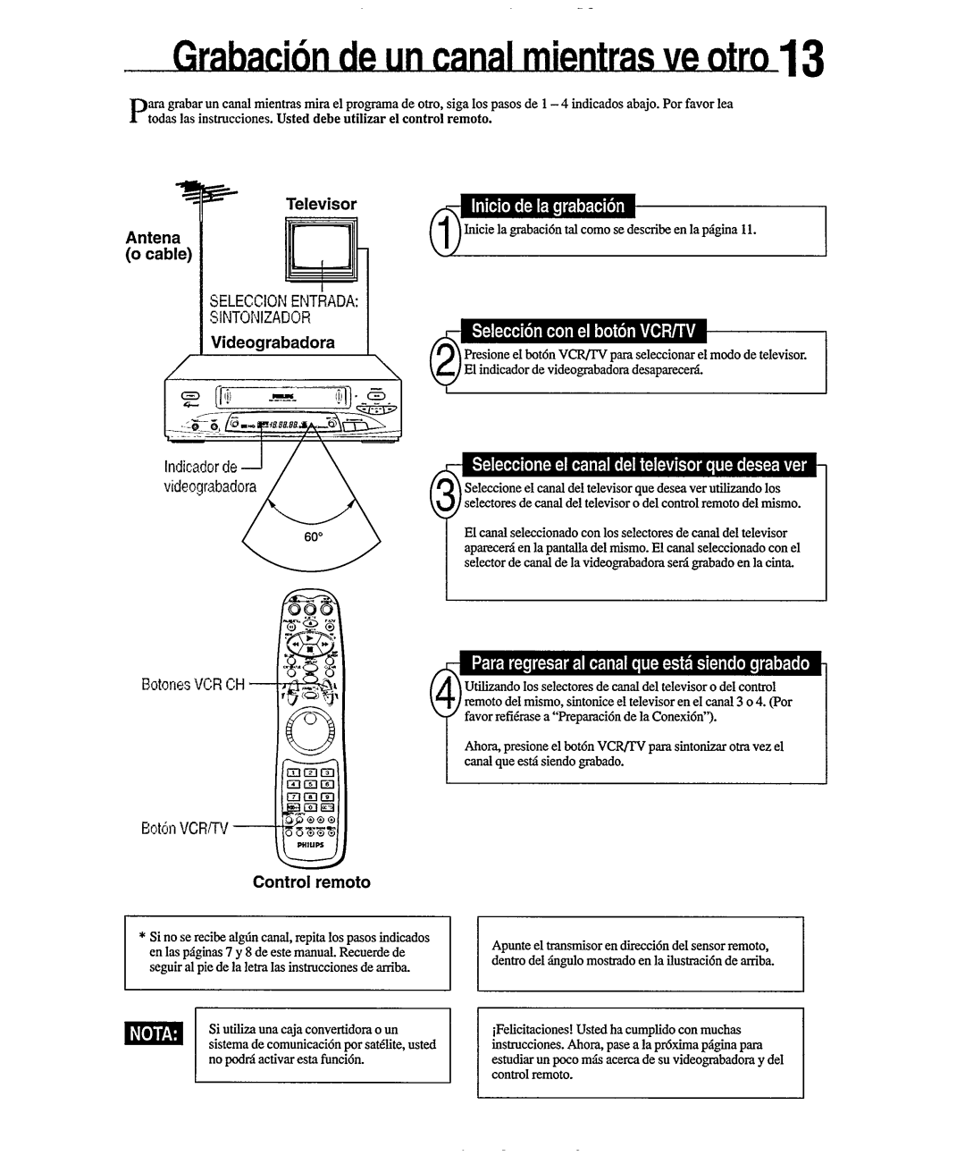 Philips VR556 manual 