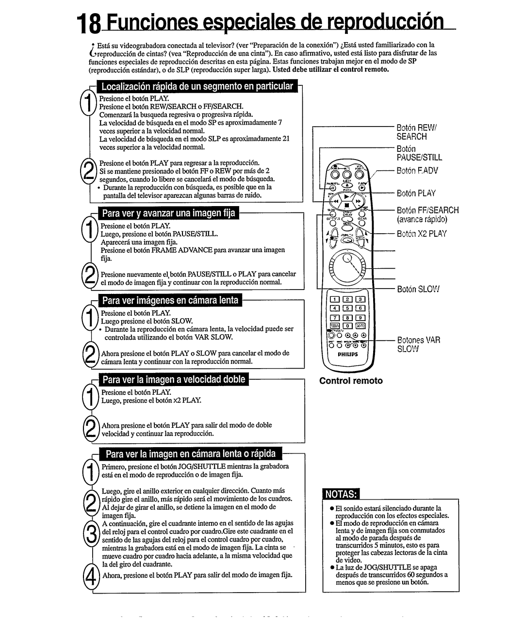 Philips VR556 manual 