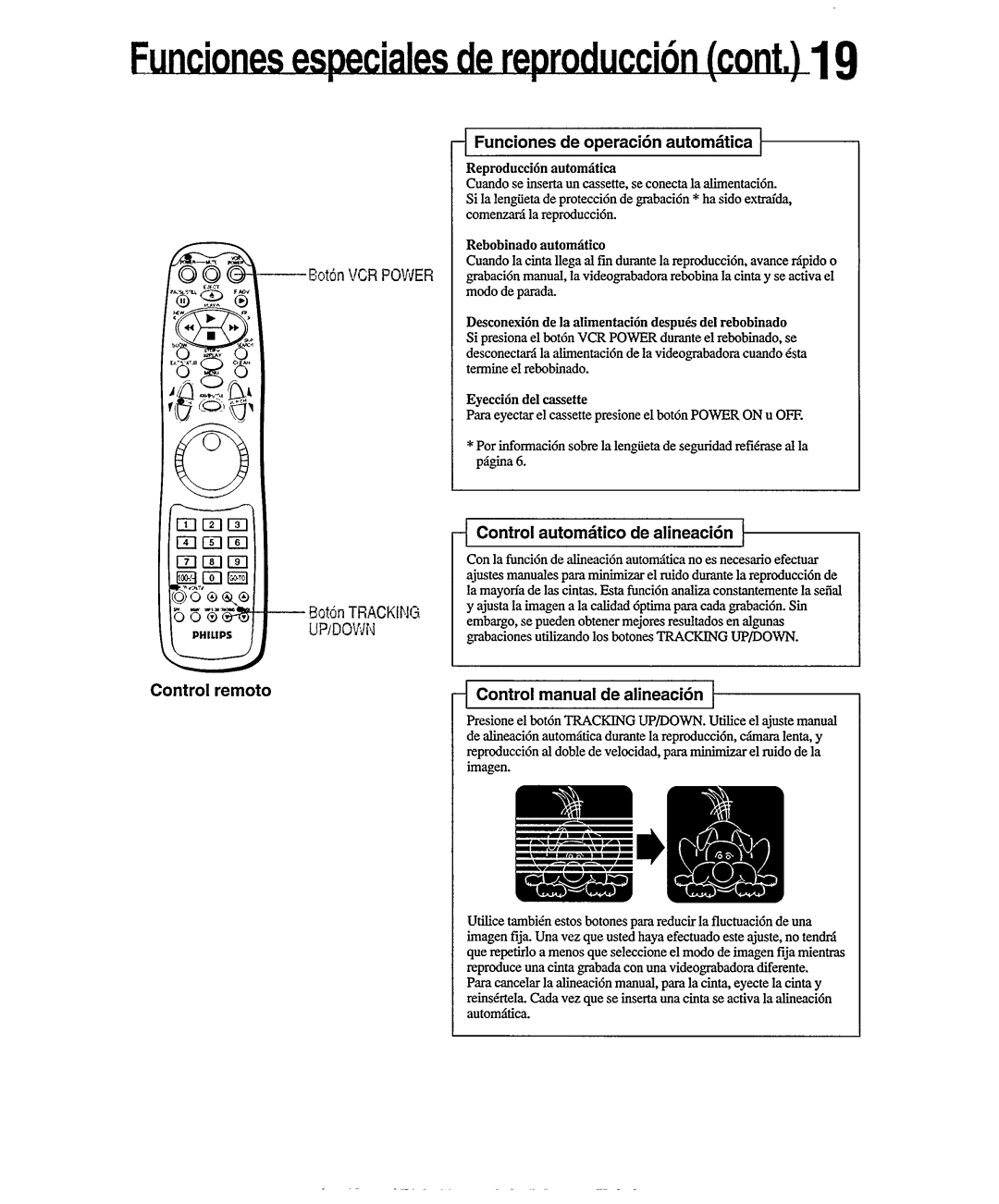 Philips VR556 manual 