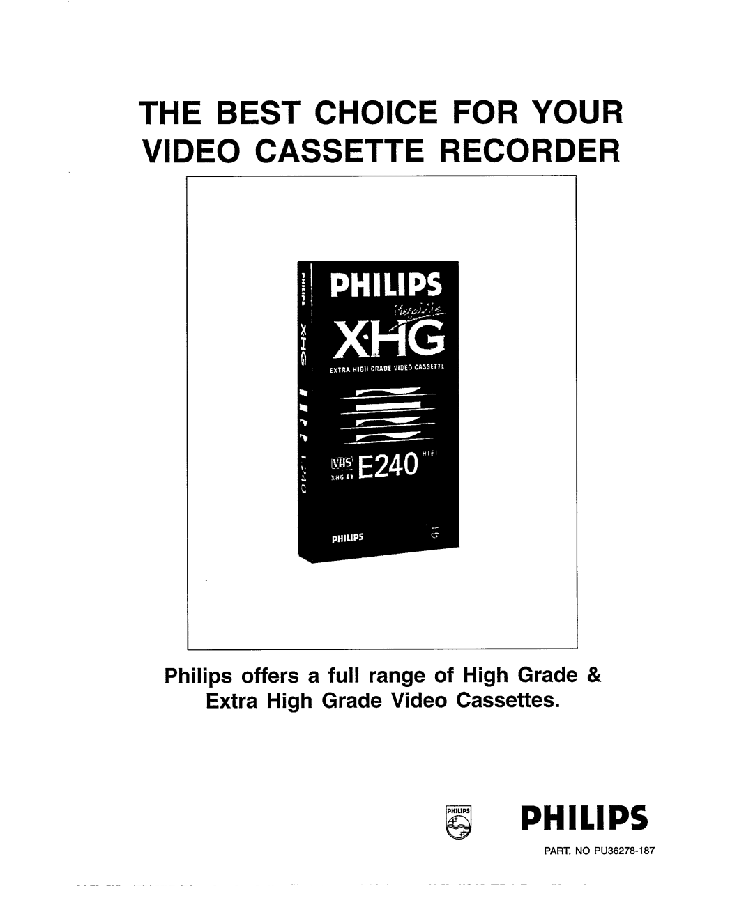 Philips VR556 manual 