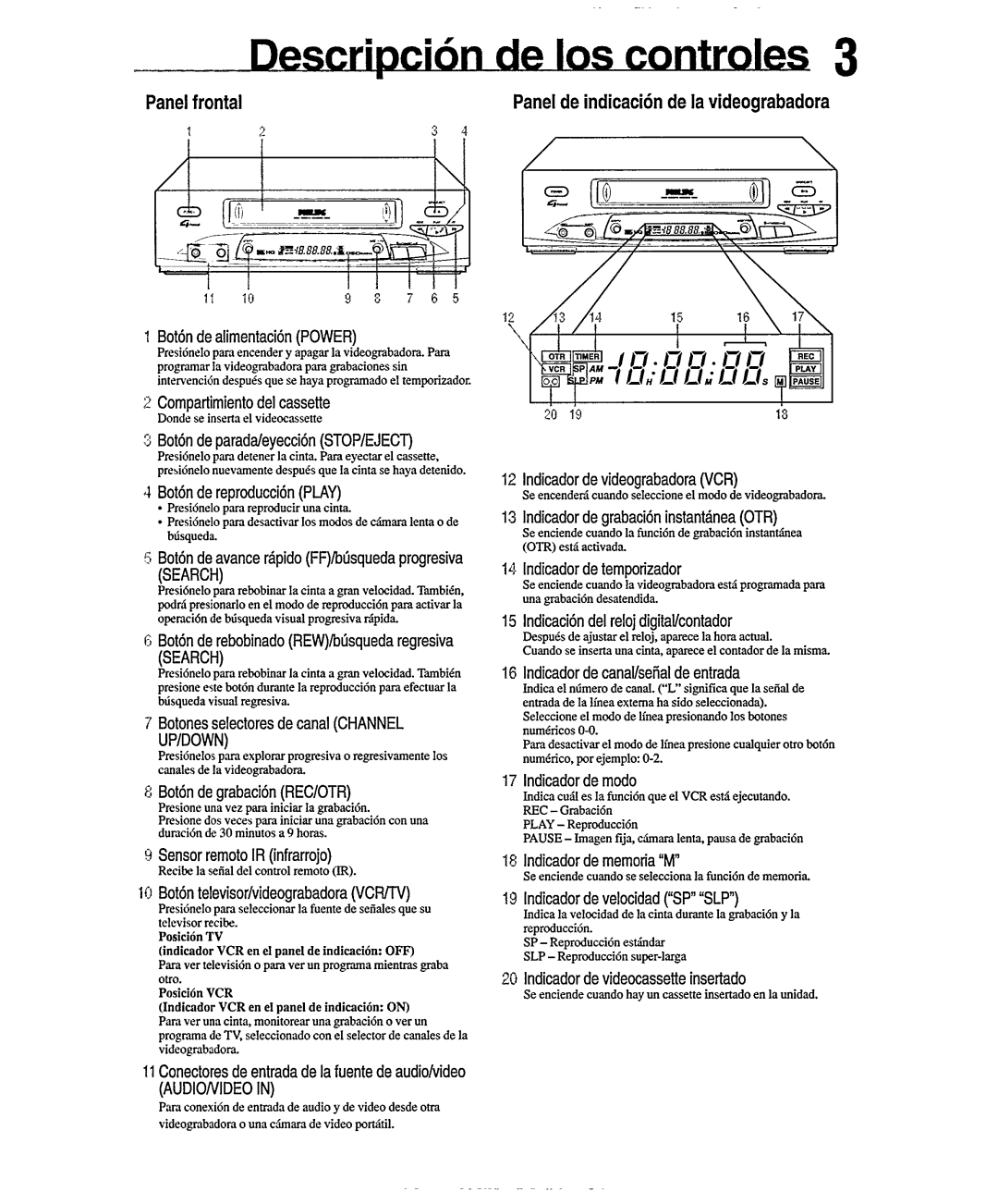 Philips VR556 manual 