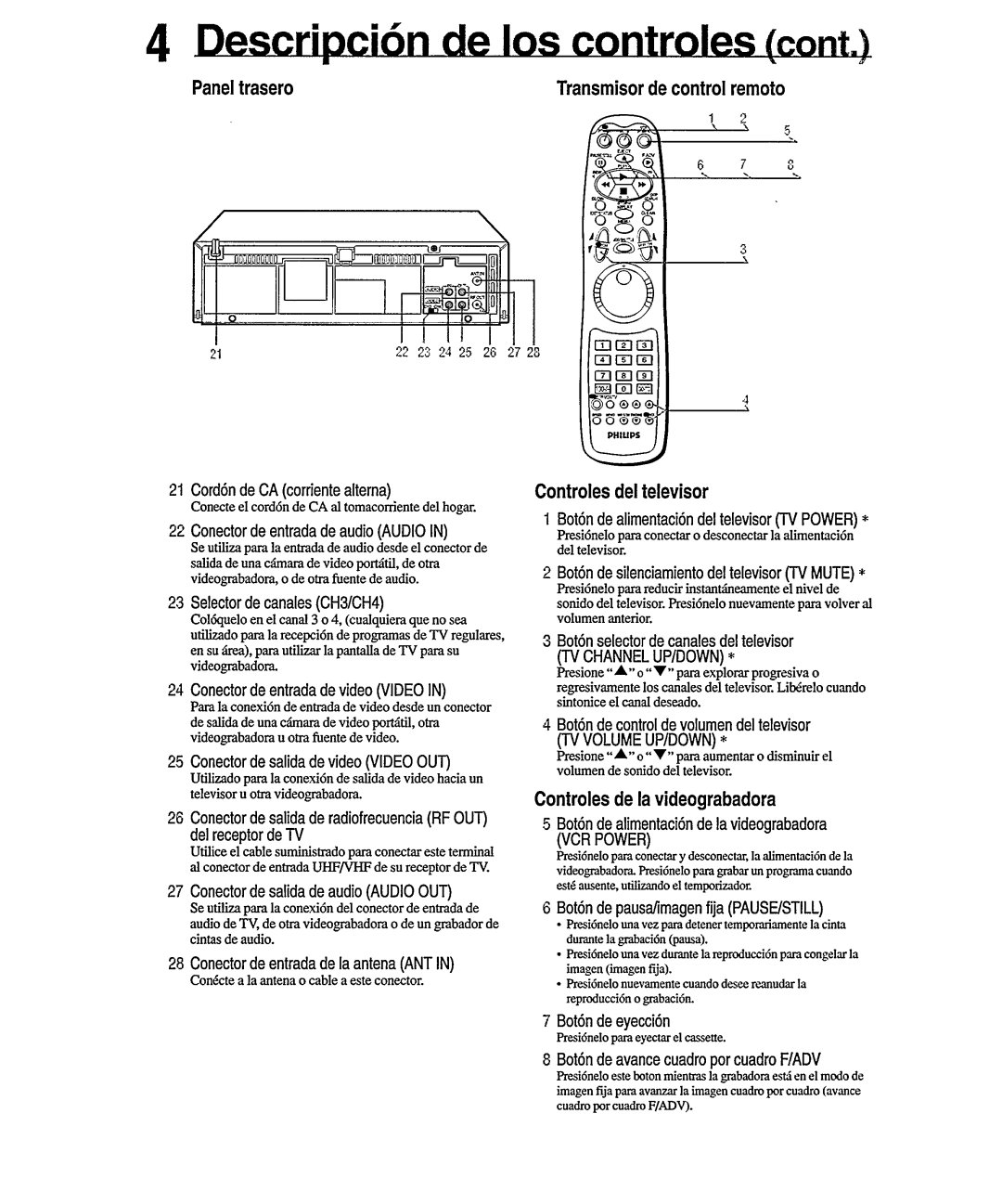 Philips VR556 manual 