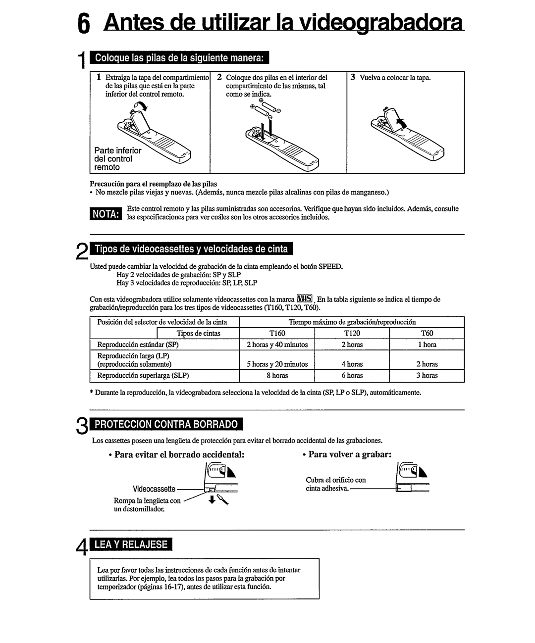 Philips VR556 manual 