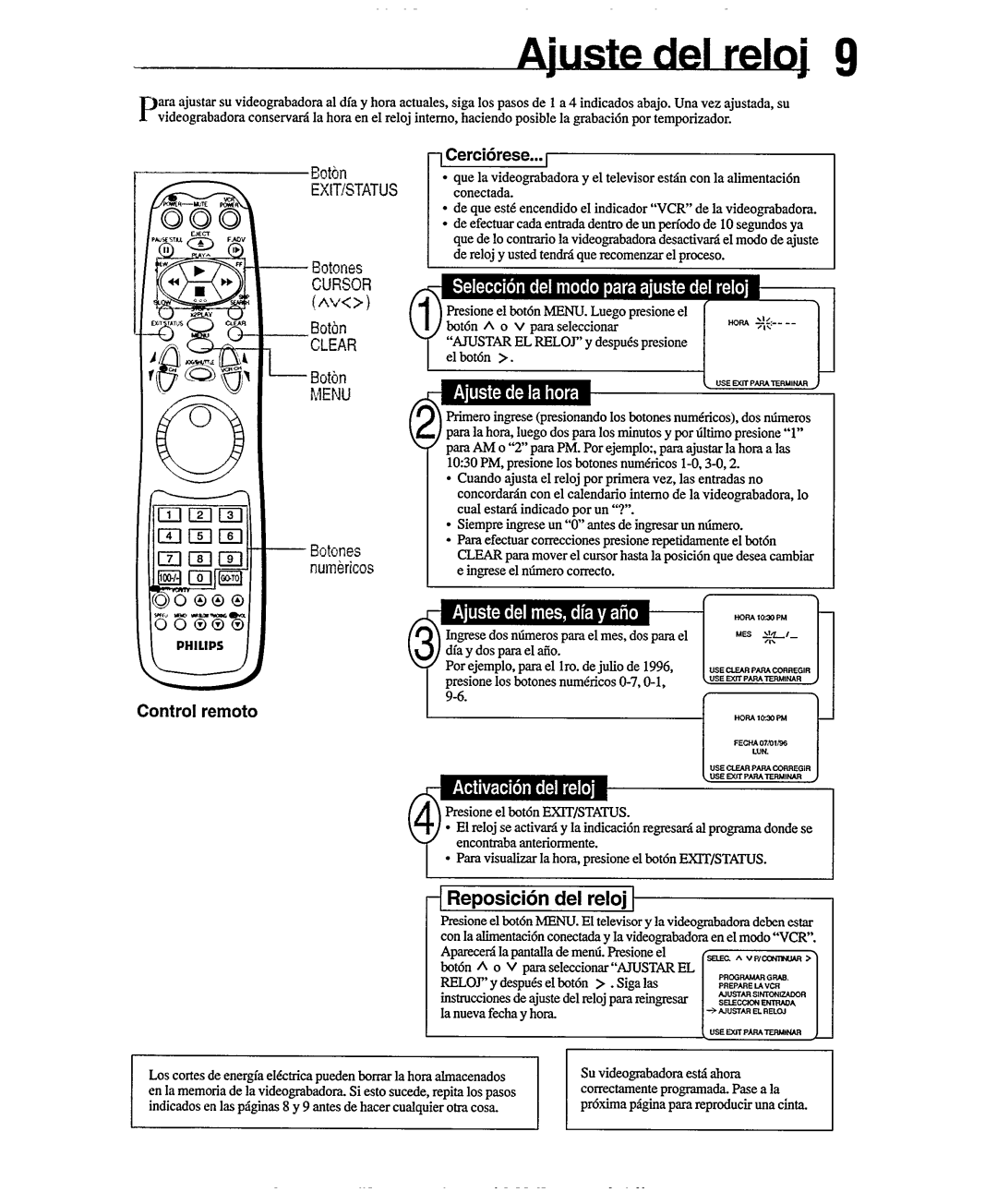 Philips VR556 manual 