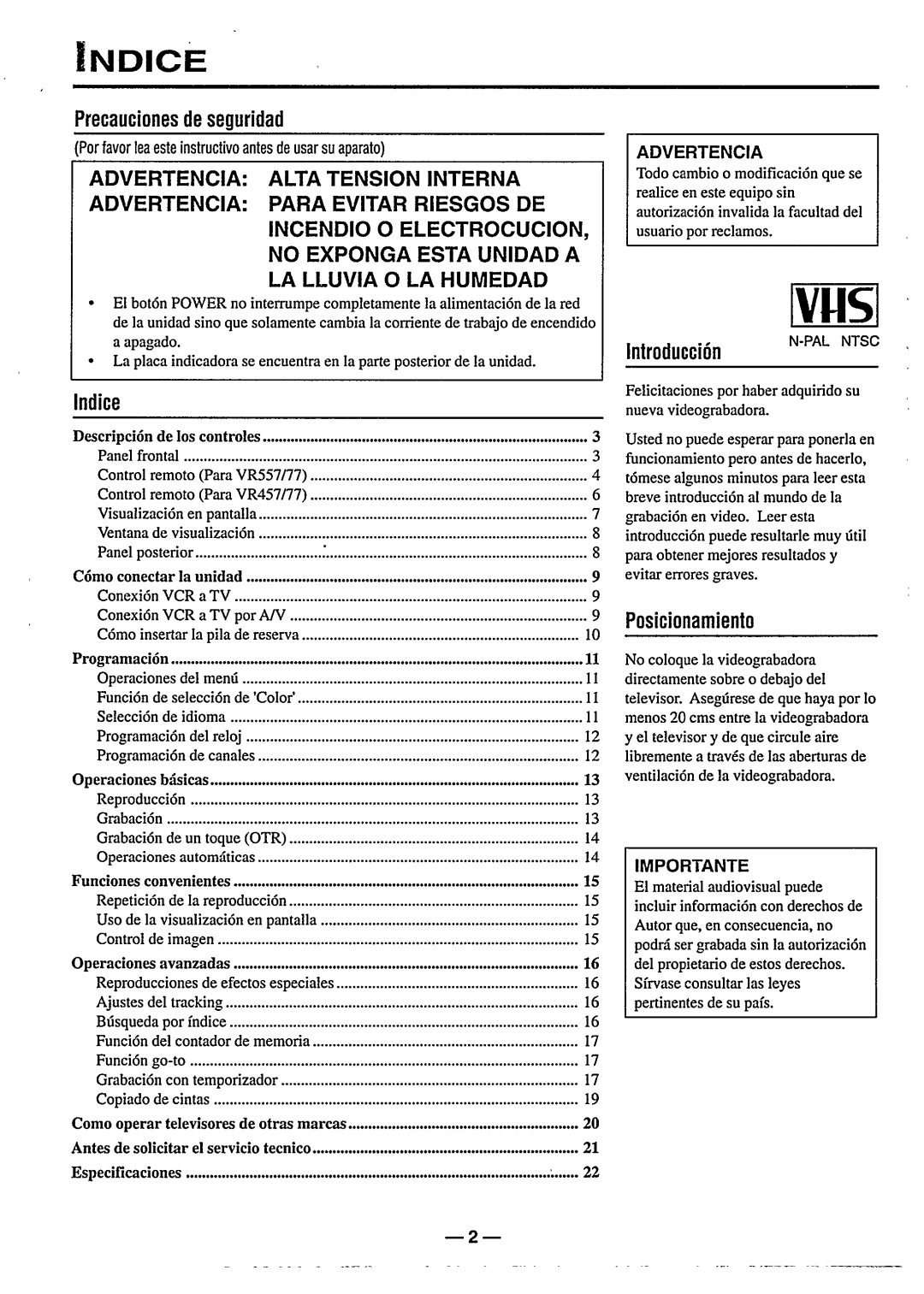 Philips VR577 manual 