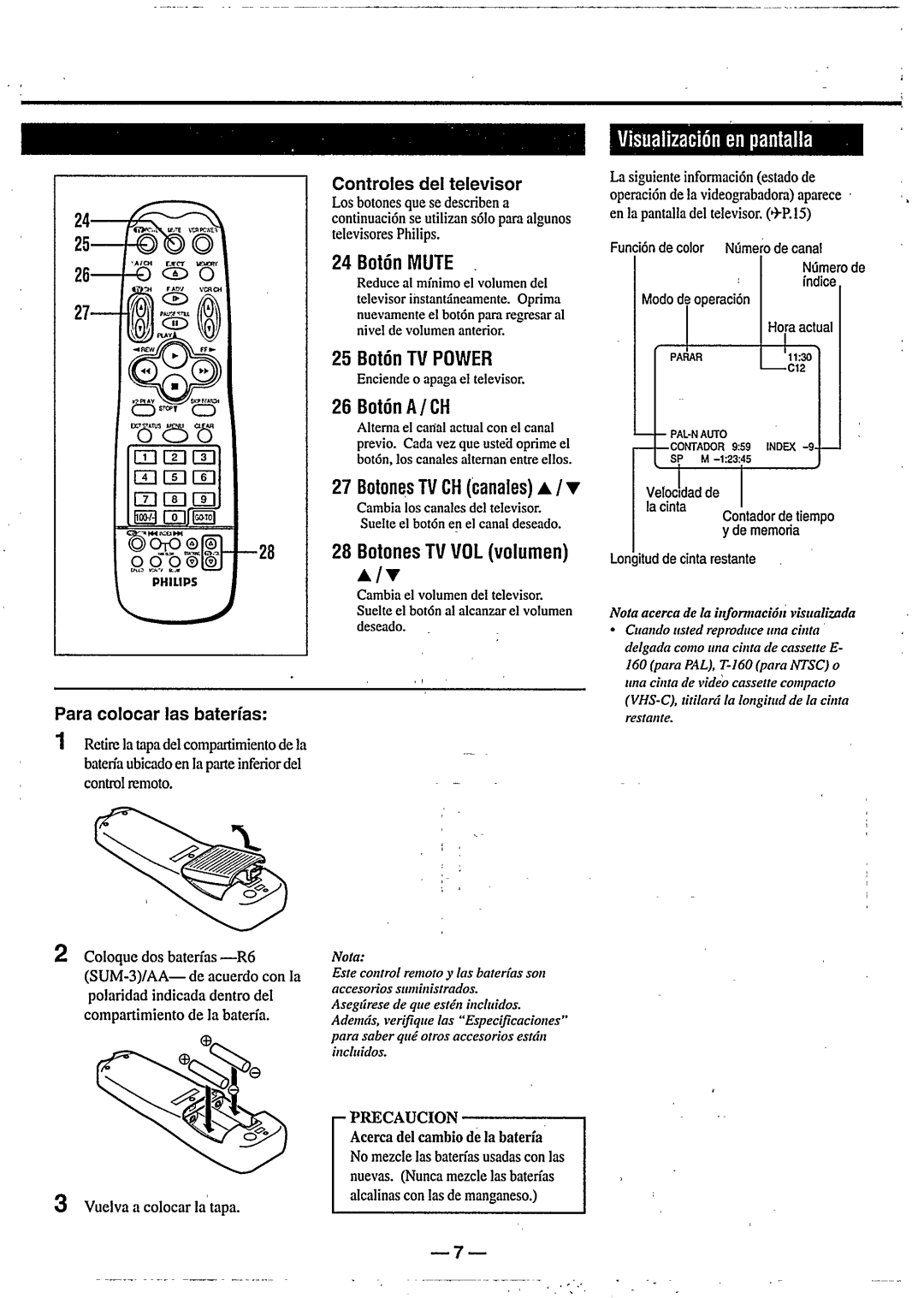 Philips VR577 manual 