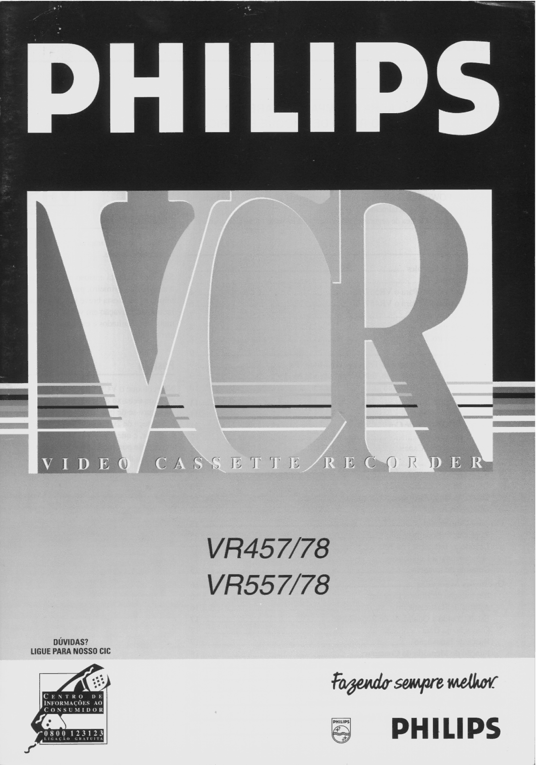 Philips VR557, VR578, VR457 manual 