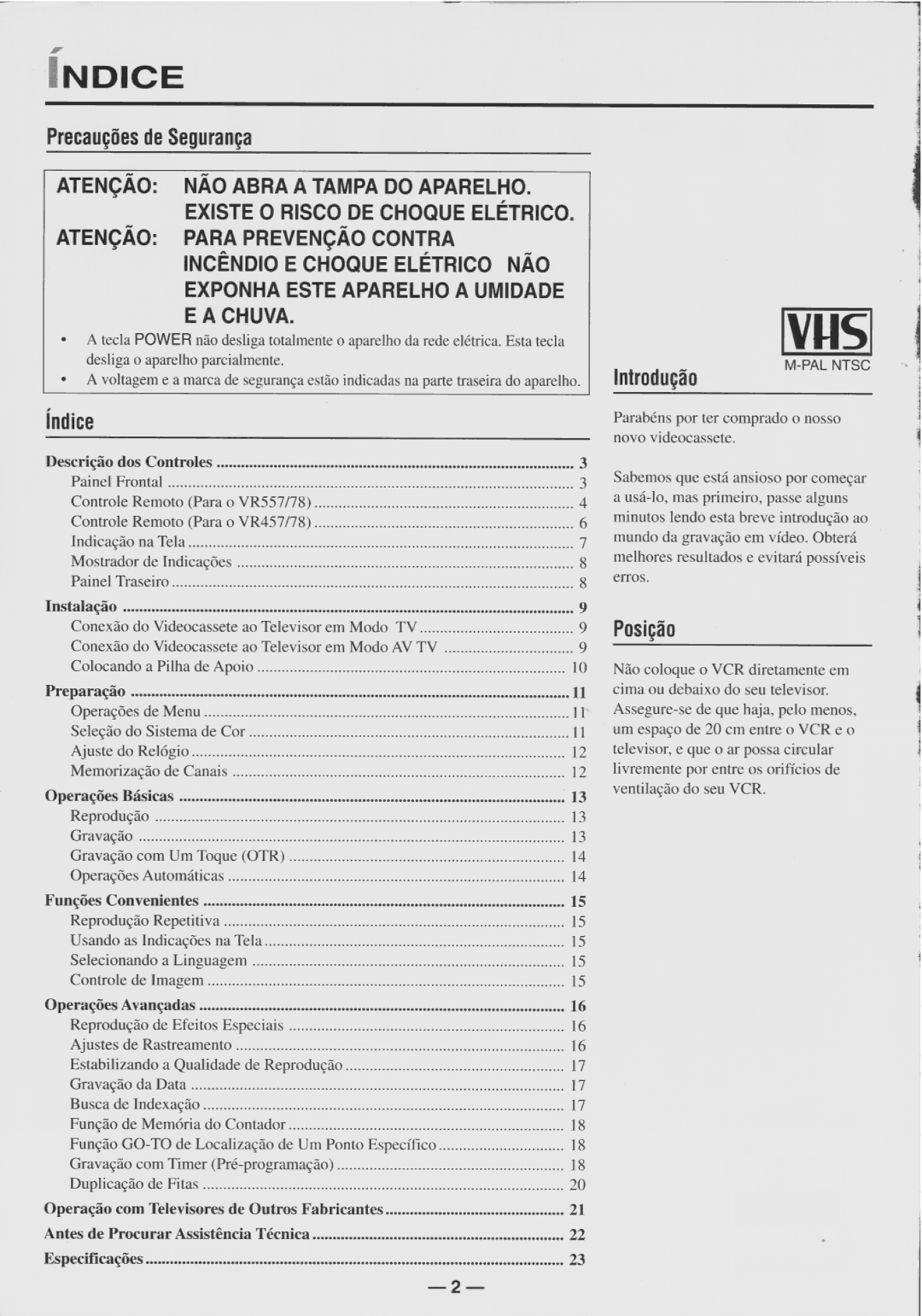 Philips VR457, VR578, VR557 manual 