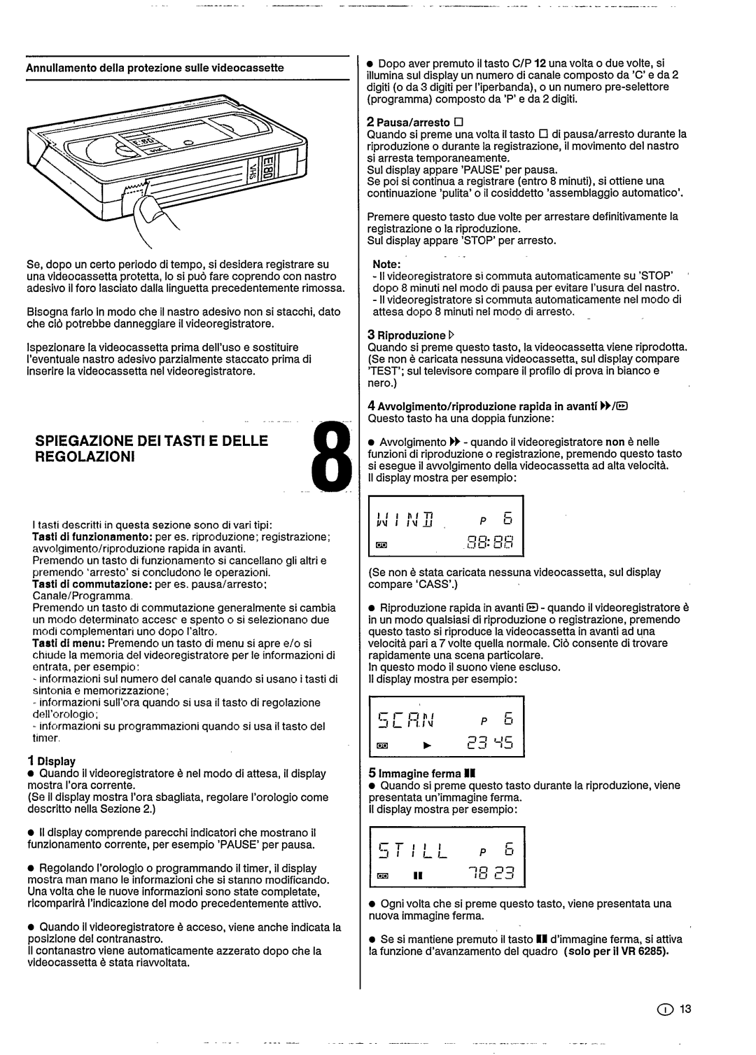 Philips VR6285, VR6180, VR6185 manual 