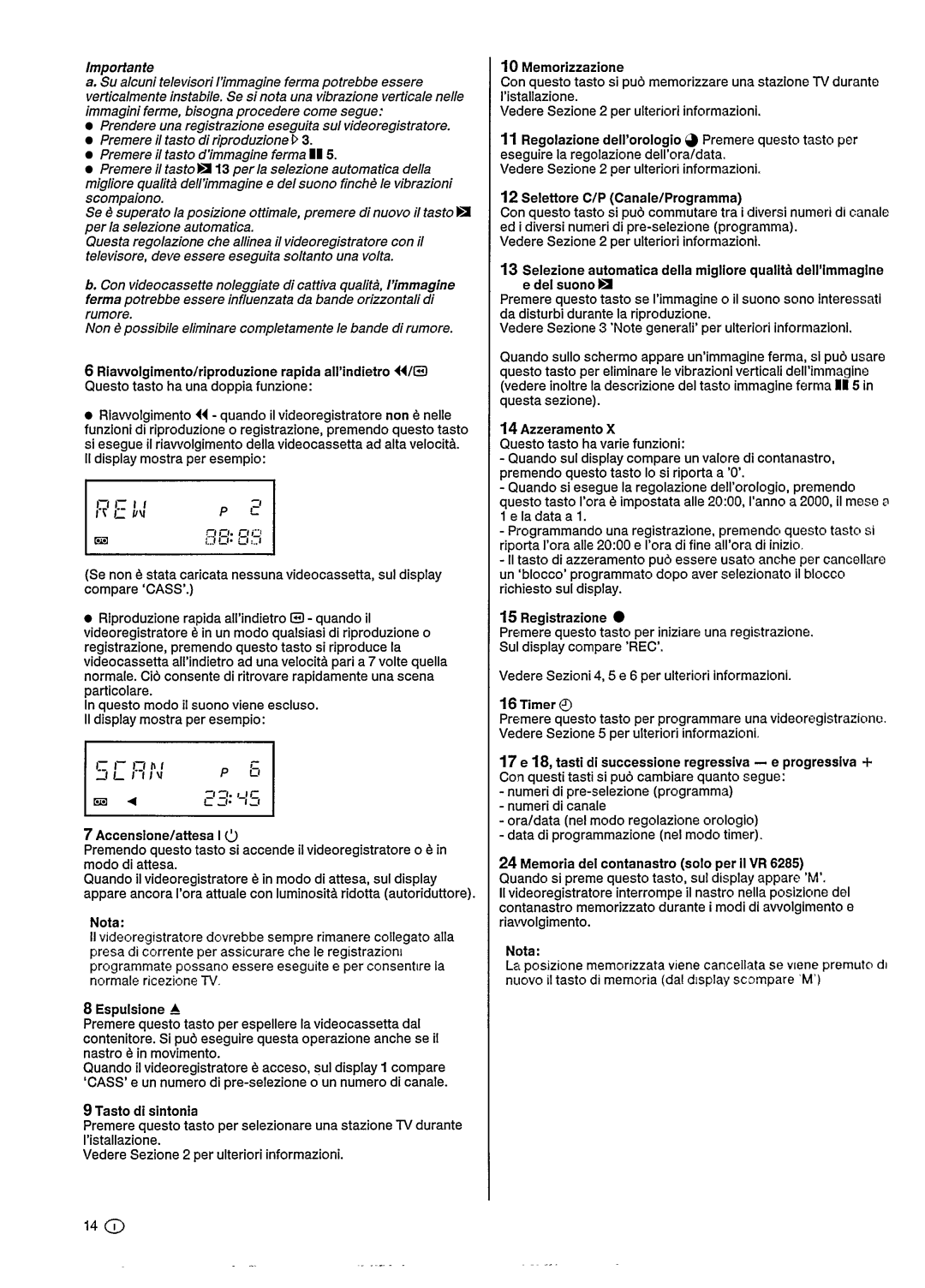 Philips VR6180, VR6185, VR6285 manual 