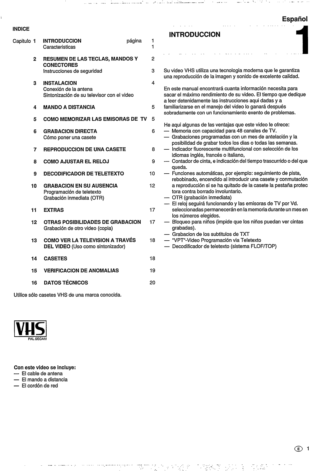 Philips VR6293 manual 