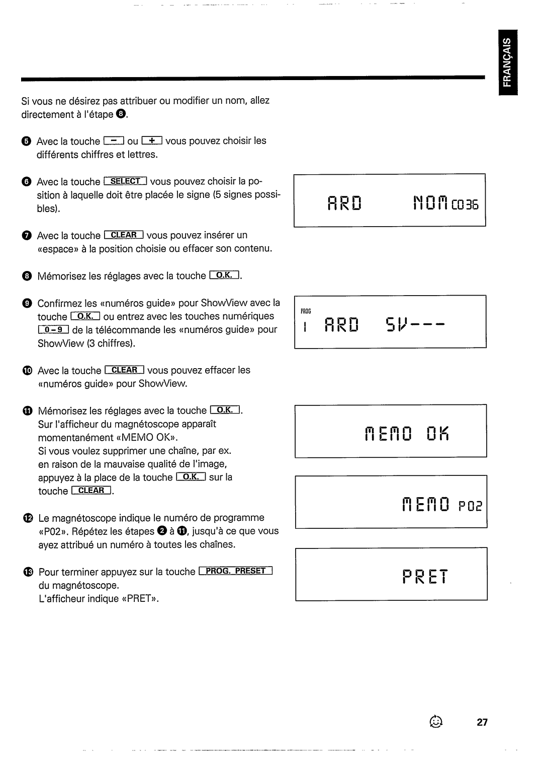 Philips VR637 manual 