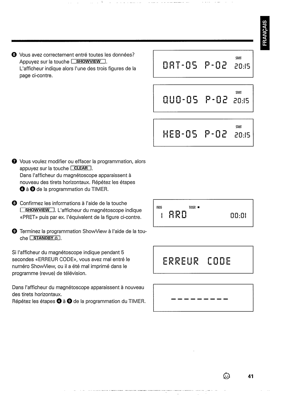 Philips VR637 manual 